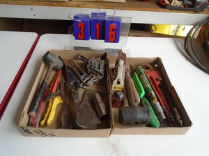 Qty of 2 flats of tools. As shown.