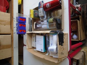 2 flat of misc electronics. As shown.