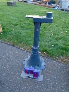 Tool stand. 35 inches high. Very heavy. As shown.