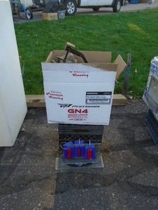 Qty of 6 winches & straps for trailer with winder. As shown.