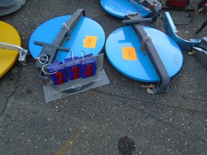 Qty of 2 tank covers. Approx 18 inches. As shown.
