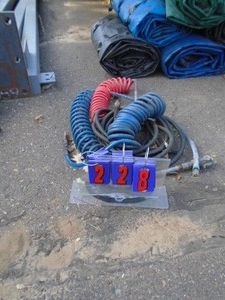 Group of truck air hoses. As shown.