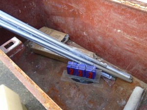 Extension poles for ceiling fans. Assorted lenghts. Approx 30 pieces. As shown.
