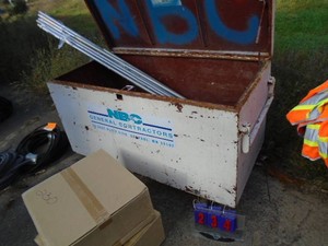 Contractor box. 4 foot x 2 foot x 3 foot. No contents. As shown.