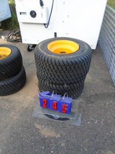 Qty of 2 new tires. 18 x 6.50 x 8. As shown.