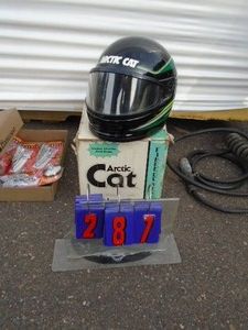 Artic Cat helmet with bag. Size large. As shown.