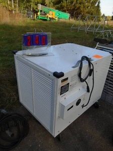 Mac mobile air cleaner. 110 volt. 36 x 27 x 32. Good working condition. Very expensive. As shown.