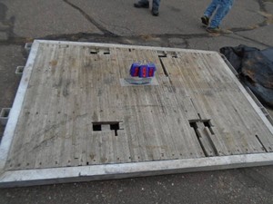 Aluminum frame for trailer As shwon. Approx 7 feet x 4 feet.