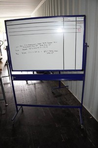 Kamelleo Double Sided Magnetic Dry Erase Mobile Job Board