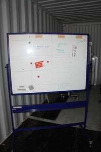 Kamelleo Double Sided Magnetic Dry Erase Mobile Job Board