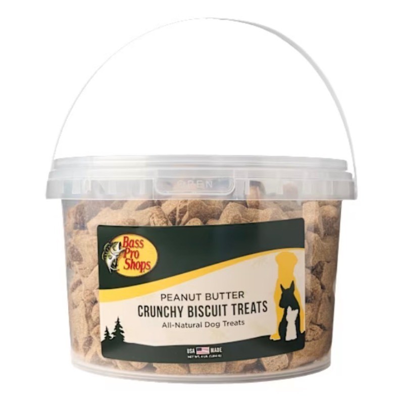 Bass Pro Shops Crunchy Biscuit Cheddar Cheese Dog Treats, 4 LB Bucket, $30 Retail - Brand New