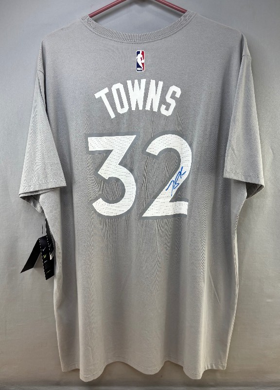 Karl Anthony Towns Autographed Minnesota Timberwolves NBA Nike Basketball Shirt - New I