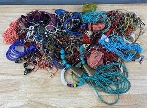 Resellers Dream Multicolor Beaded Jewelry, 6 Pounds C