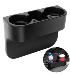 Vehicle Seat Seam Wedge Cup Holder, Black - Brand New