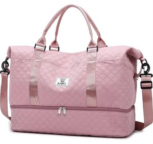 Gynky Pink Travel Duffle Bag with Shoe Compartment - Brand New