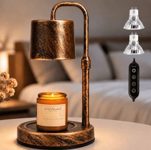 Mehoom Candle Warmer Lamp With Dimmer & Timer, Metal Shade - Brand New