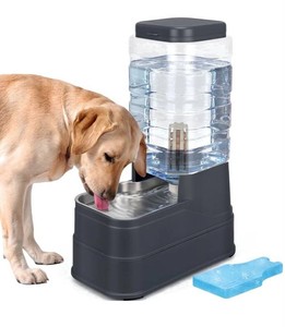 Automatic Pet Water Dispenser with Filter & Ice Pack, Dark Grey, 2.2 Gal - Brand New