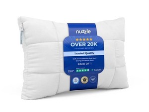 Nuzzle Adjustable Standard Bed Pillow, $50 Retail - Brand New