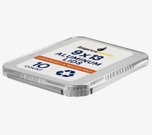 Impressserve Aluminum Foil Pan Lids 9 x 13, 10 Total - Brand New