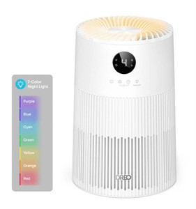 Dreo Macro AP314 Air Purifier With 7-Color Night Light, Frosted White