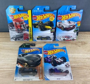 Hot Wheels Die-Cast Vehicles - Robots, Race Day, Off-Road, Etc. - 5 Total - Brand New