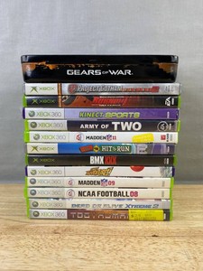 13 Xbox Video Game Collection - Burnout Revenge, The Simpsons Hit &amp Run, BMX XXX, Army of Two, Madden NFL 11, Kinect Adventures, Etc.&nbspC