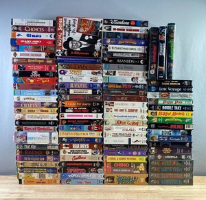 100 VHS Movie, Music &amp TV Collection - Dr. Seuss, Puppy Pals, Citizen Kane, Rear Window, Blade Runner, Bad Boys, The Monkees, Laurel &amp Hardy, Etc.&nbspC
