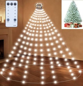 Christmas Tree Lights with Remote, IndoorOutdoor, Warm White, 280 LED - Brand New
