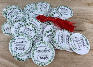 Burwell A Job Made Us Coworkers Friendship Ornaments, 36 Total - Brand New
