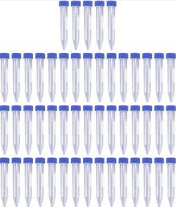 Labfuhxo L102001 Sterile 15 mL Centrifuge Tubes, 50 Total - Brand New