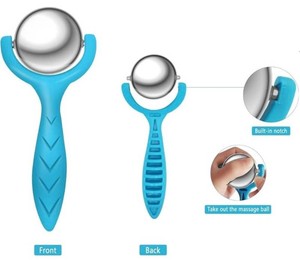 Stainless Steel Physiotherapy Massage Ball for Ice or Heat Therapy, Teal - Brand New
