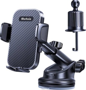 Rorhxia Adjustable Car Phone Holder Mount, Black - Brand New