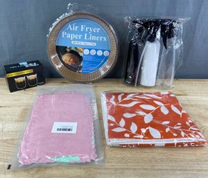 Kitchen Items - Liners, Glasses, Spray Bottles, Towels, Etc. - Brand New