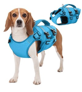 Kuoser Dog Life Jacket, Blue, Size Medium - Brand New