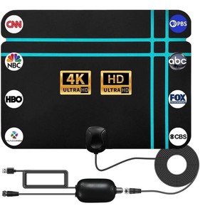 Qzgyoool Amplified Indoor Digital HDTV Antenna - New