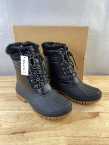 TF Star Womens Winter Boots Size 10, Black - Brand New