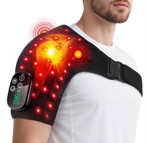 QIUGUO Cordless Heated Shoulder Massager with Red Light Therapy - New