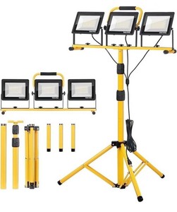 IJIL 21000-Lumen LED Work Lights with Tripod Stand, $140 Retail - Brand New