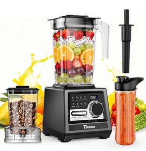 TINANA 1800W Blender & Grinder Combo 68oz, Black, $130 Retail - Brand New