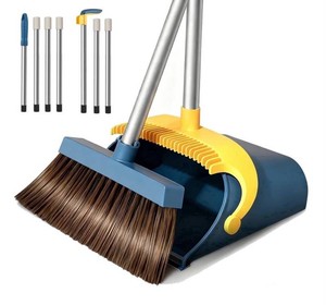 Fuvuan Broom and Dustpan Set, Blue, 51 - Brand New