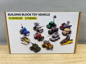 Building Brick Toy Vehicles, 12 Vehicles, 2 Themes - Brand New