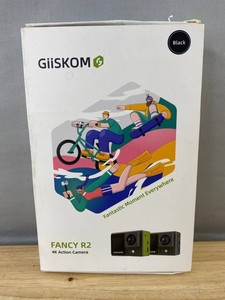 GiiSKOM Fancy R2 4K 60FPS 24MP Action Camera Kit, Black