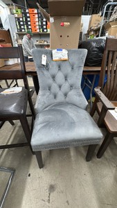 GREY DECORTIVE CHAIR-NEW