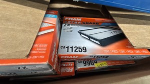 ASSORTED FRAM AIR FILTERS, NEW
