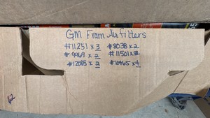 GM FRAM AIR FILTERS