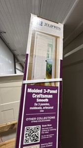 JELDWEN 3 PANEL, 24 X 80, RIGHT SWING