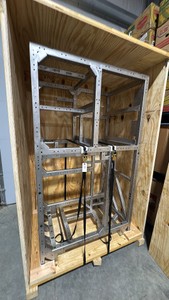 HEAVY DUTY METAL FRAME WITH CRATE