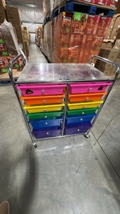 CRAFT CART WITH TRAYS AND WHEELS, USED