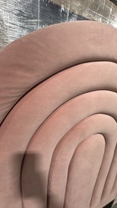 PINK FELT TWIN HEADBOARD