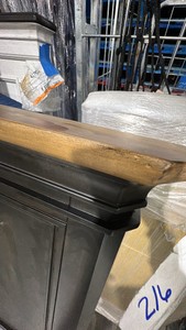 TWO TONED WOOD KING HEADBOARD